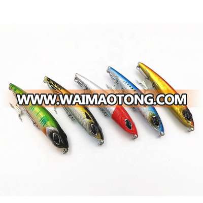 10PCS Lifelike Fishing Lure with 5X Treble Hooks 115mm ABS Minnow Fishing Bait 60.5g Artificial Bait Sinking