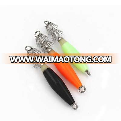 Glow Squid Jig Bait Hook Deep Drop Underwater Catch Fishing Lure Tackle